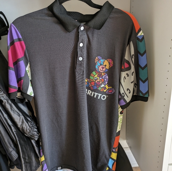 Romero Britto Collab with Fresh Hoods T shirt - Picture 2 of 4